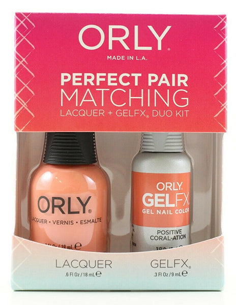 Orly Gel Matching Set # 3100014 - Positive Coral-ation