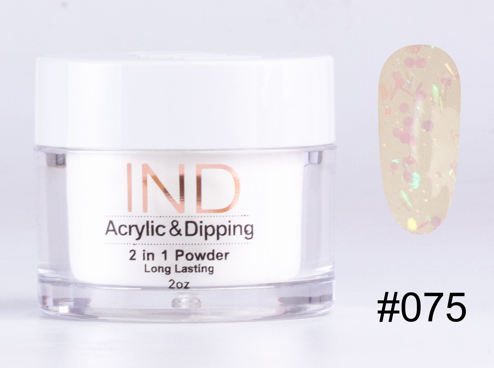 IND 2 In 1 Dip Acrylic Powder 2 Ounces - #75