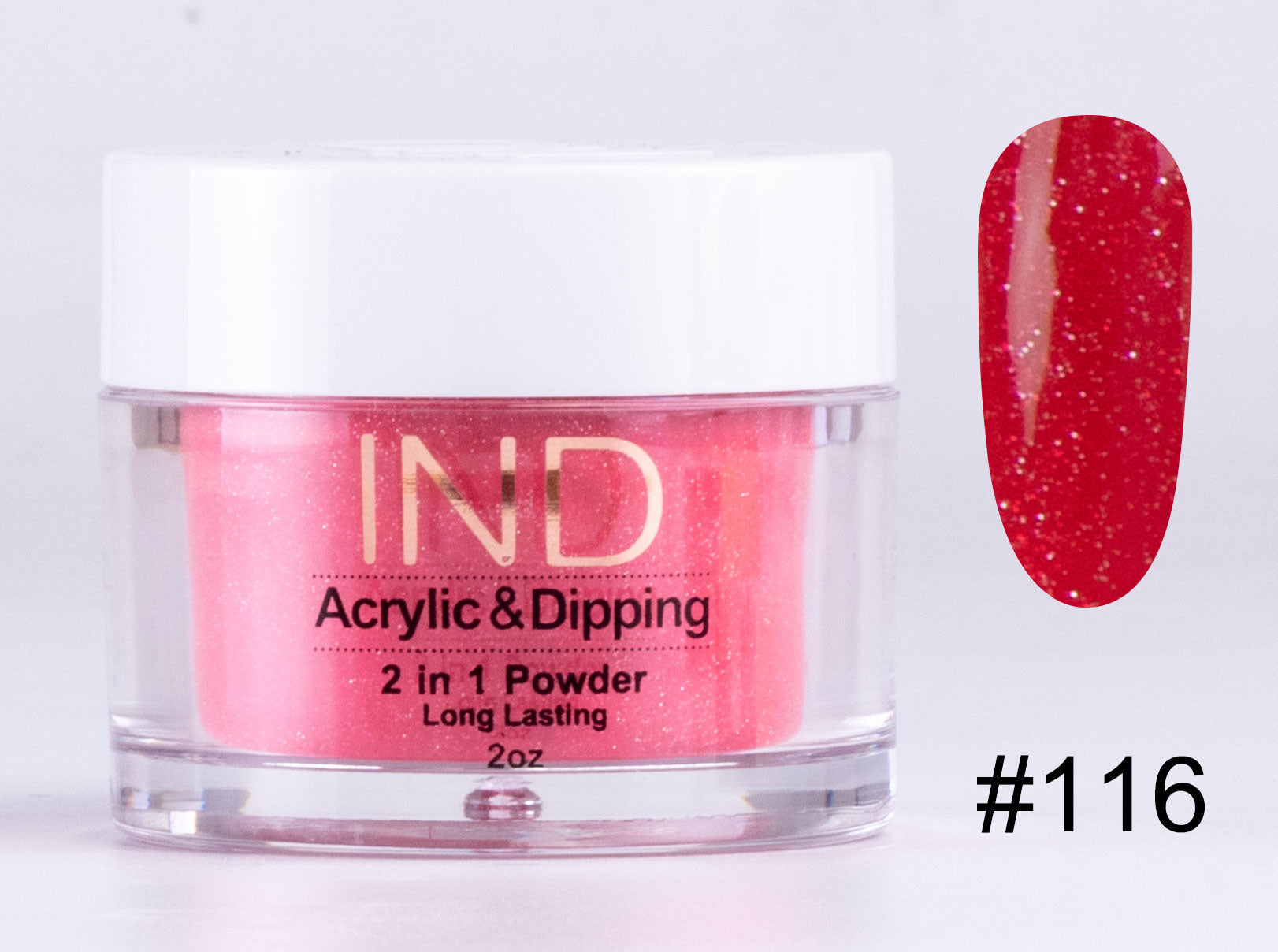 IND 2 In 1 Dip Acrylic Powder 2 Ounces - #116