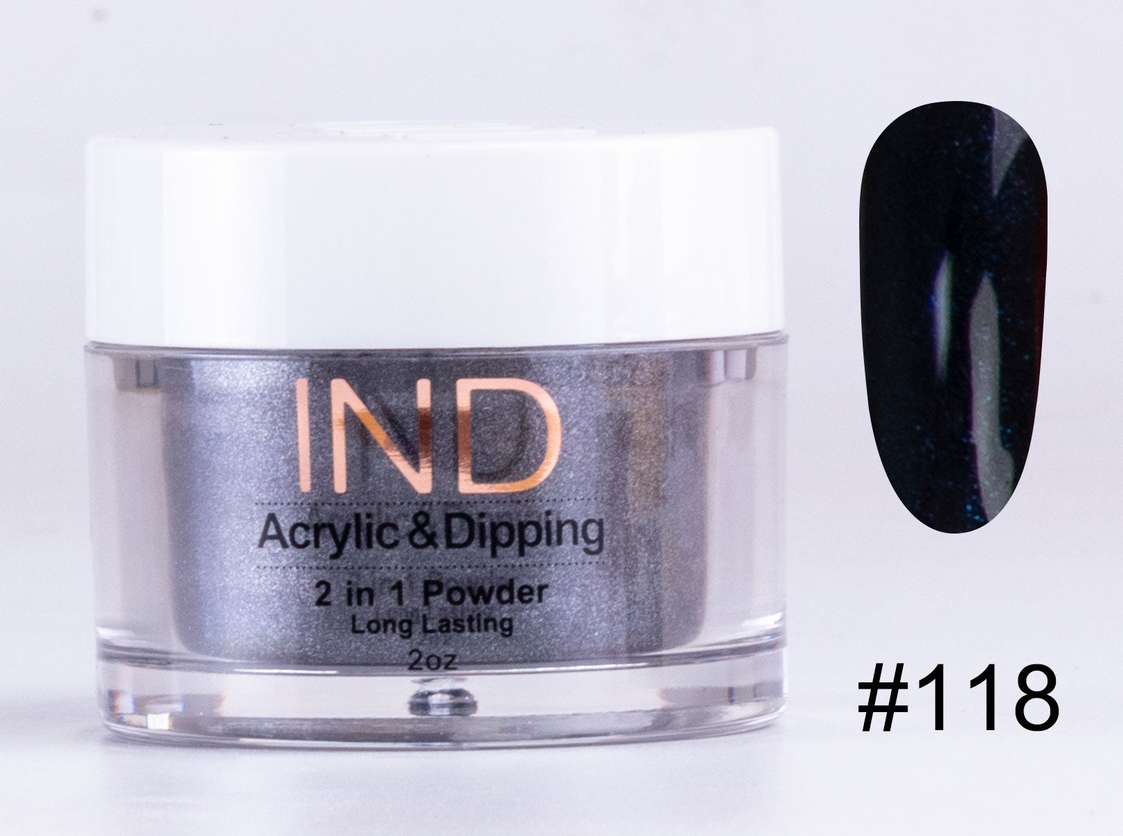 IND 2 In 1 Dip Acrylic Powder 2 Ounces - #118