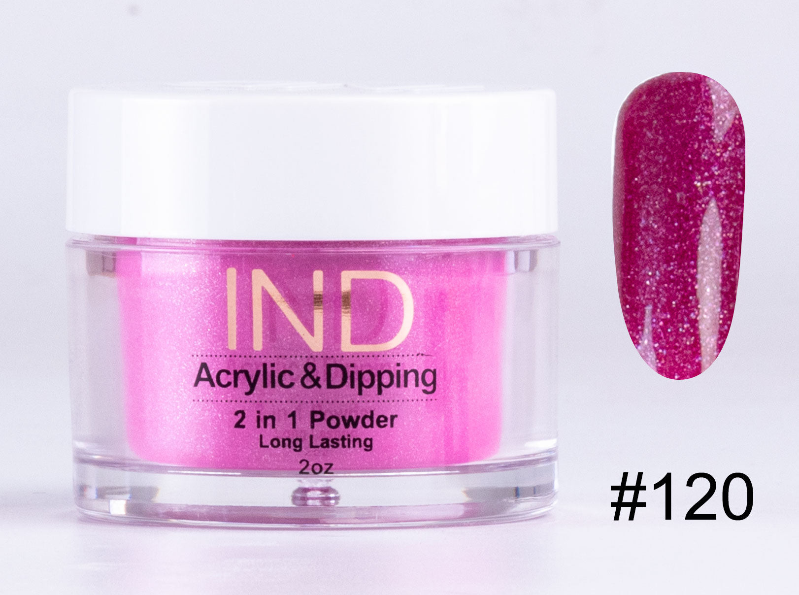 IND 2 In 1 Dip Acrylic Powder 2 Ounces - #120