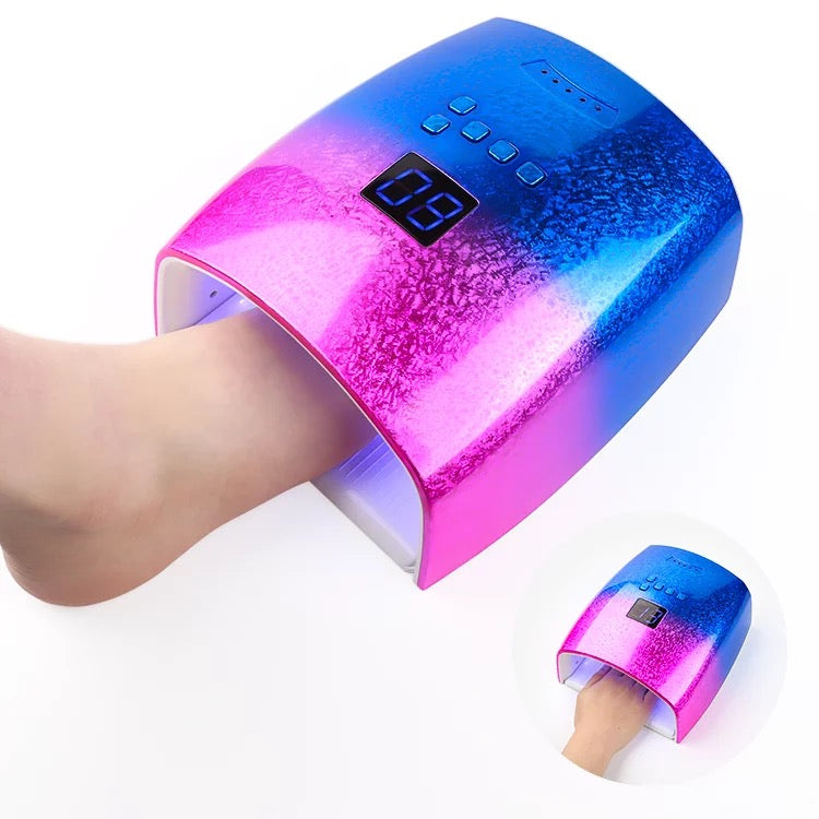 EXTREME+ Brainbow Pro Cordless Rechargeable Wireless 48W LED UV Nail Lamp Light Gel Polish Cure Dryer