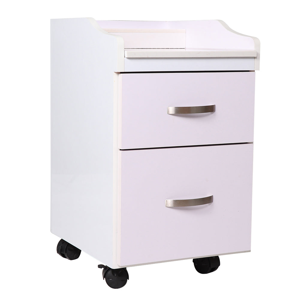 Pedicart - PC80W - White Shiney Silver