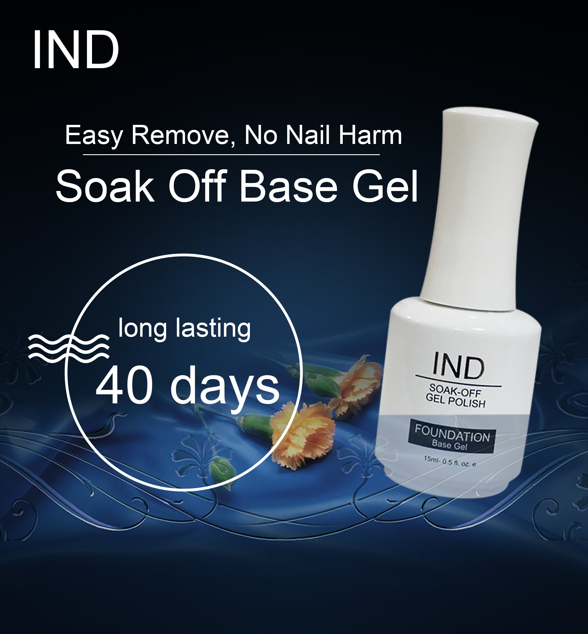 IND Base Gel 8 oz( Special Sale : Buy 1 IND Base Gel 8oz get 4 ND Base Gel 0.5oz)
