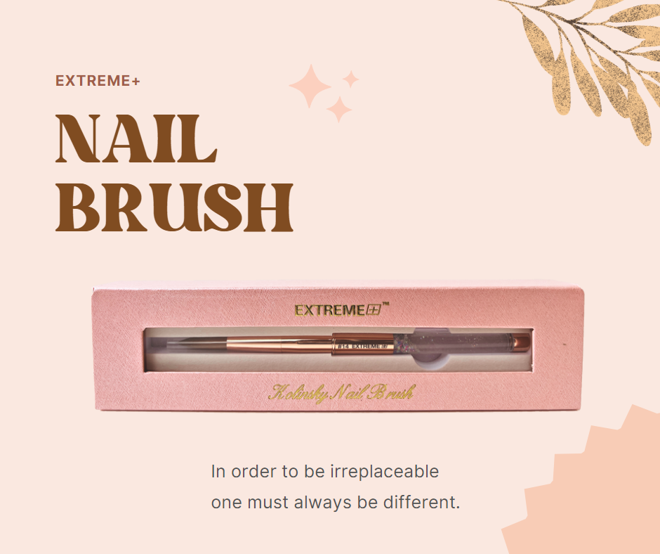 Extreme Acrylic Brush In Box - Rose Gold #14