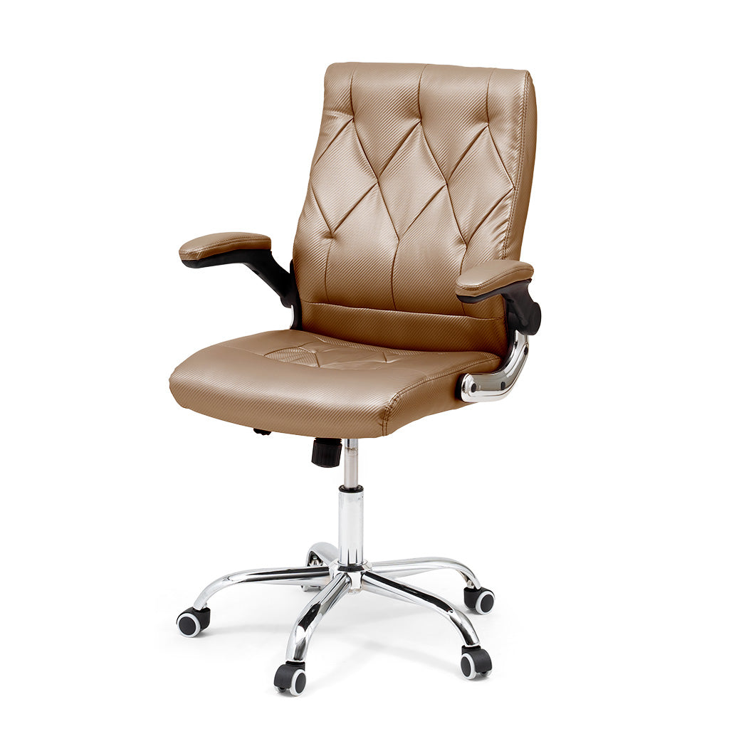 Customer Chair B207 Carbon Fiber - Cappuchino