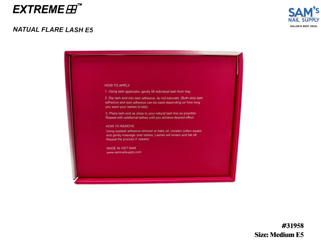 Extreme Natural Flare Lash E5 Medium - Box