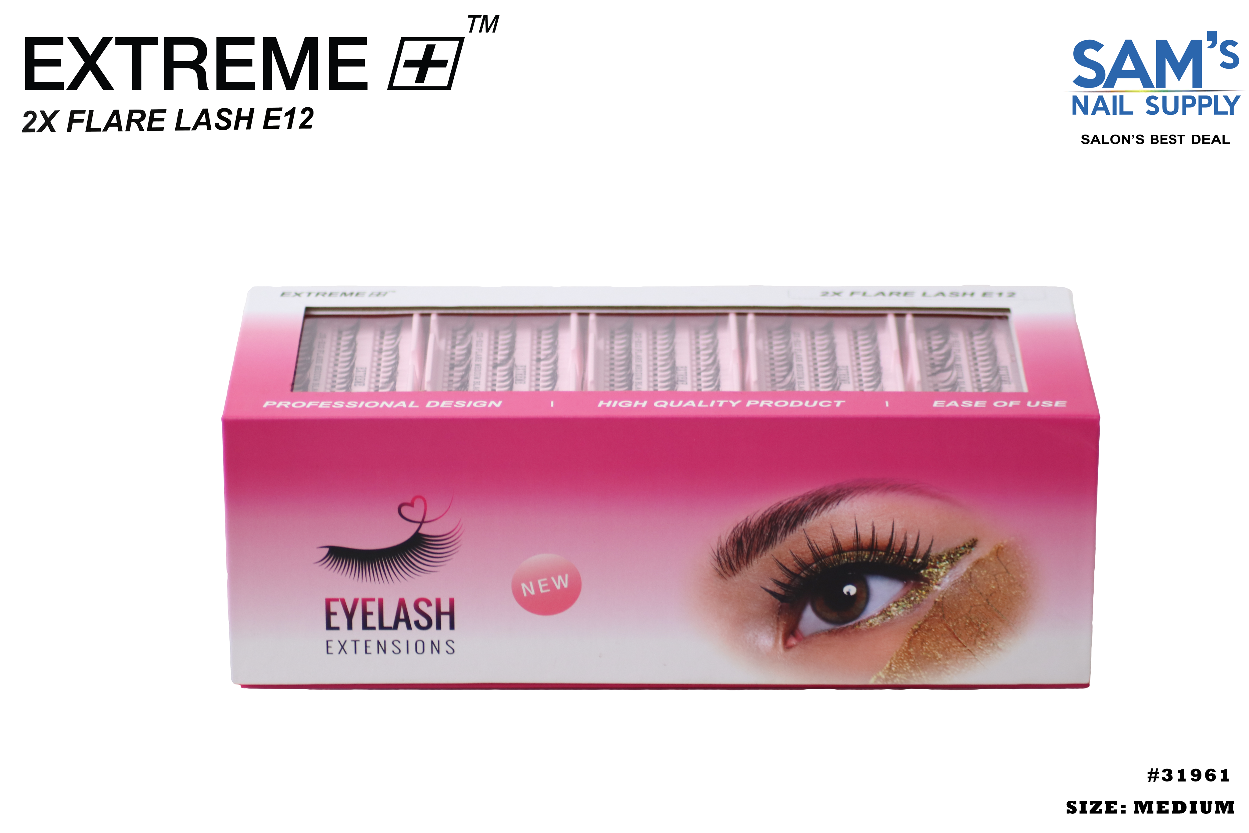 Extreme 2X Flare Lash E12 Medium - Box