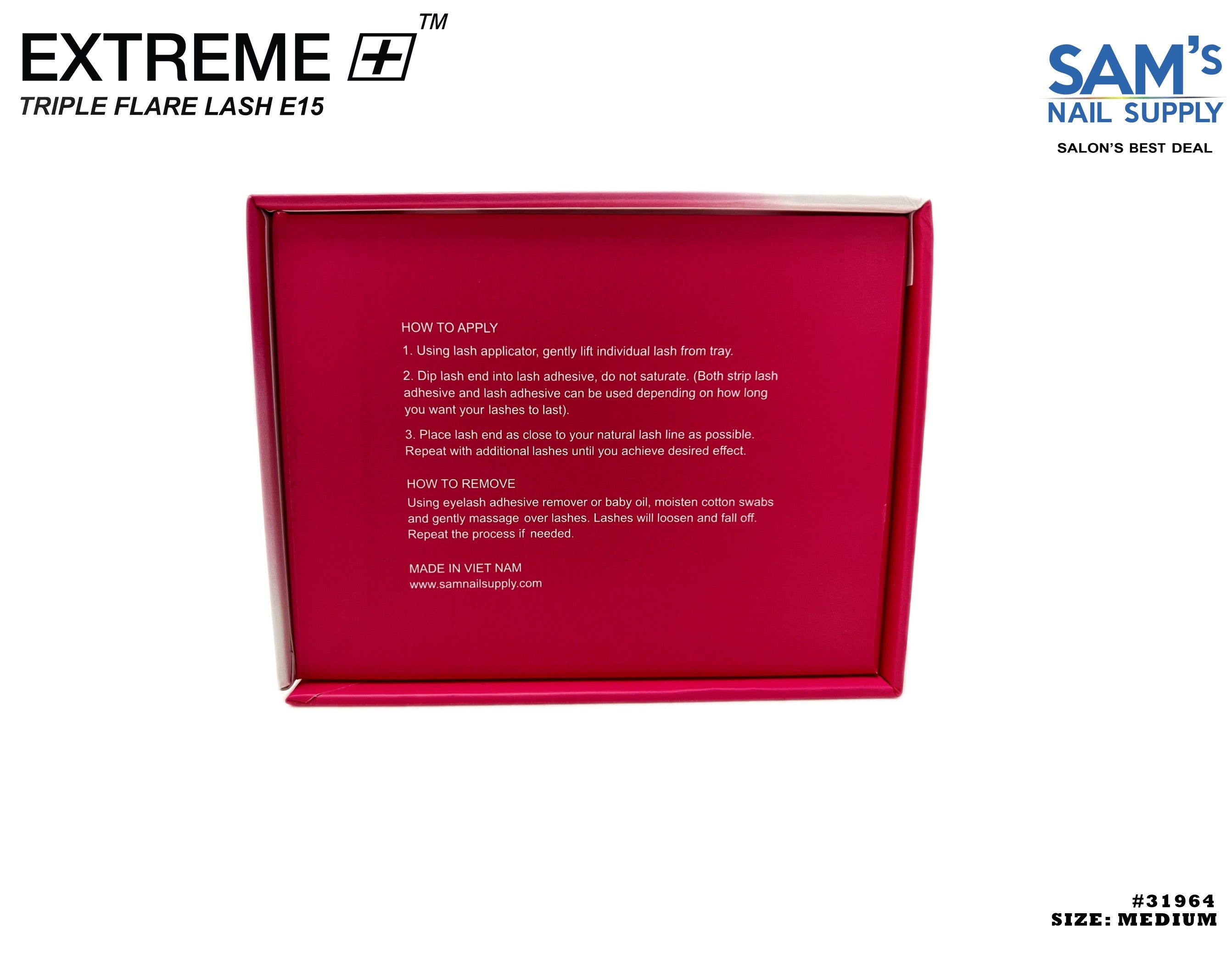 Extreme Triple Flare Lash E15 Medium - Box