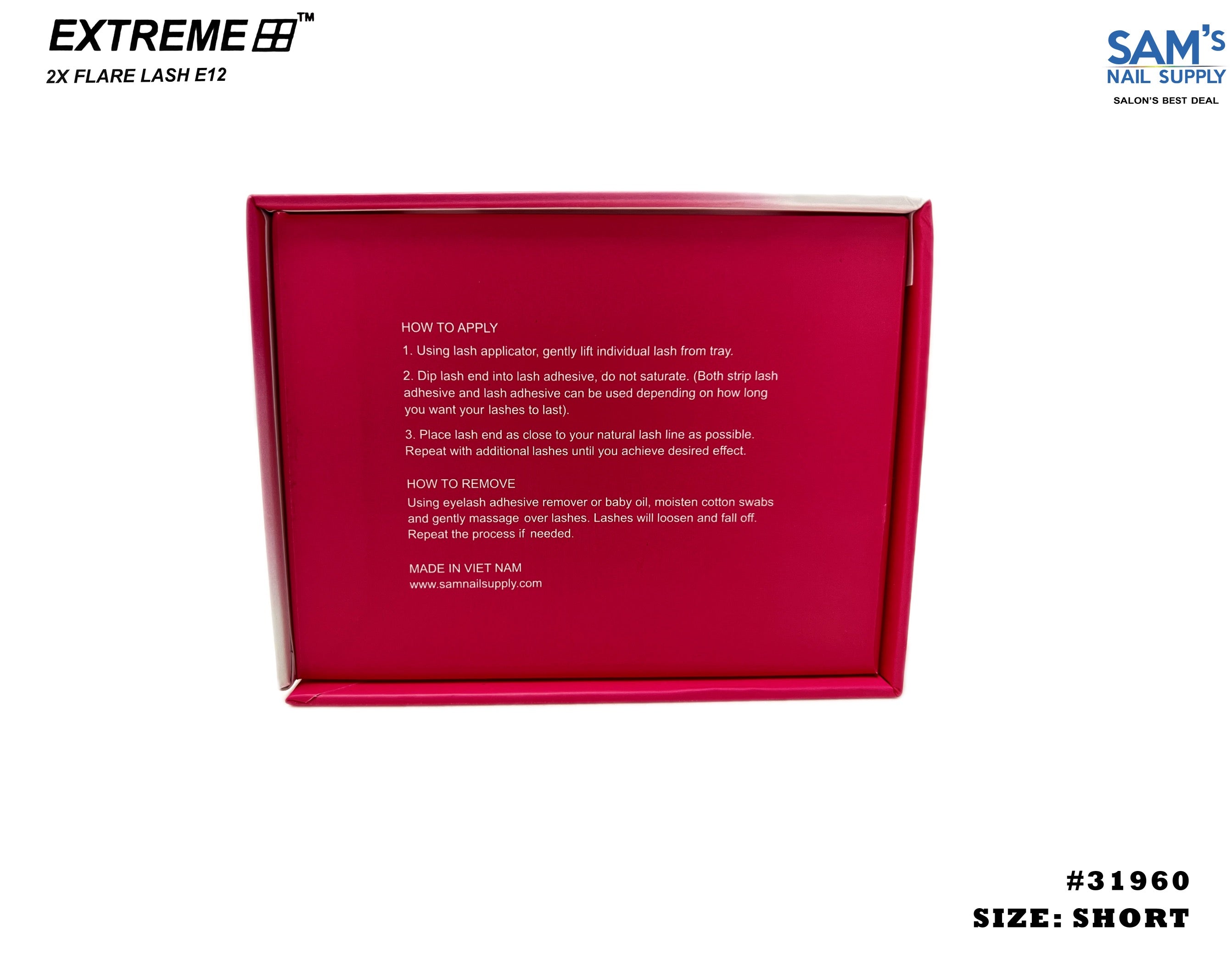 Extreme 2X Flare Lash E12 Short - Box