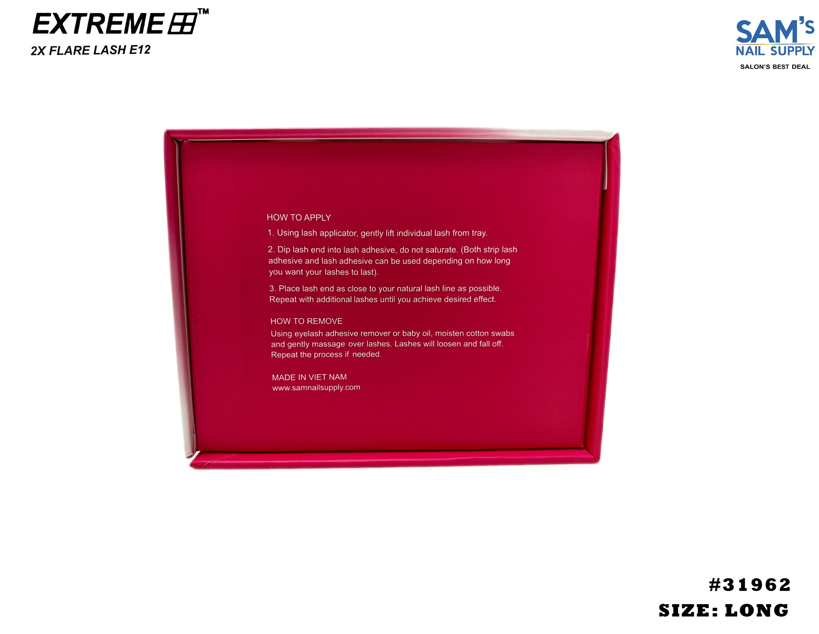 Extreme 2X Flare Lash E12 Long - Box