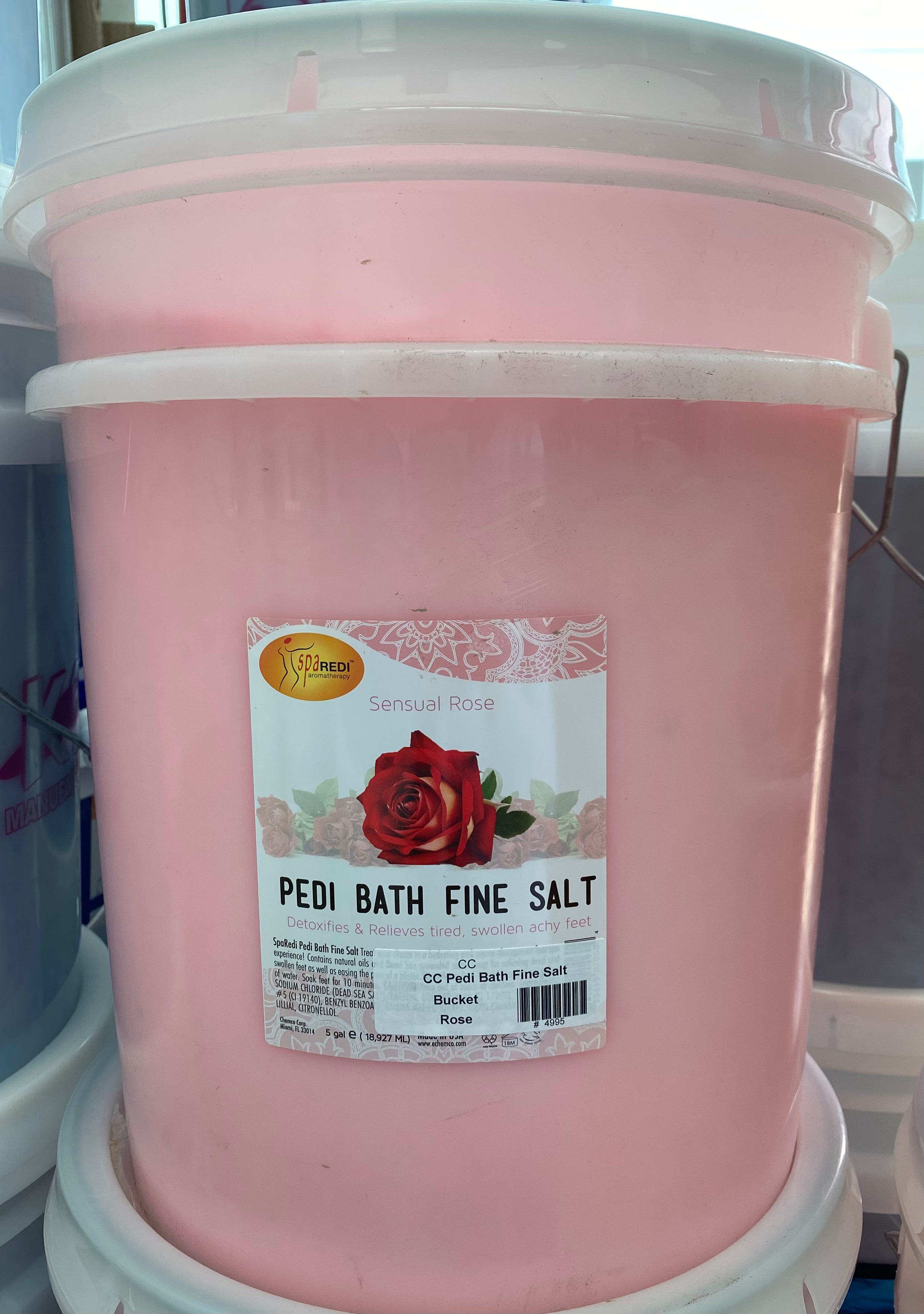 Chemco Salt Bath Bucket - Rose