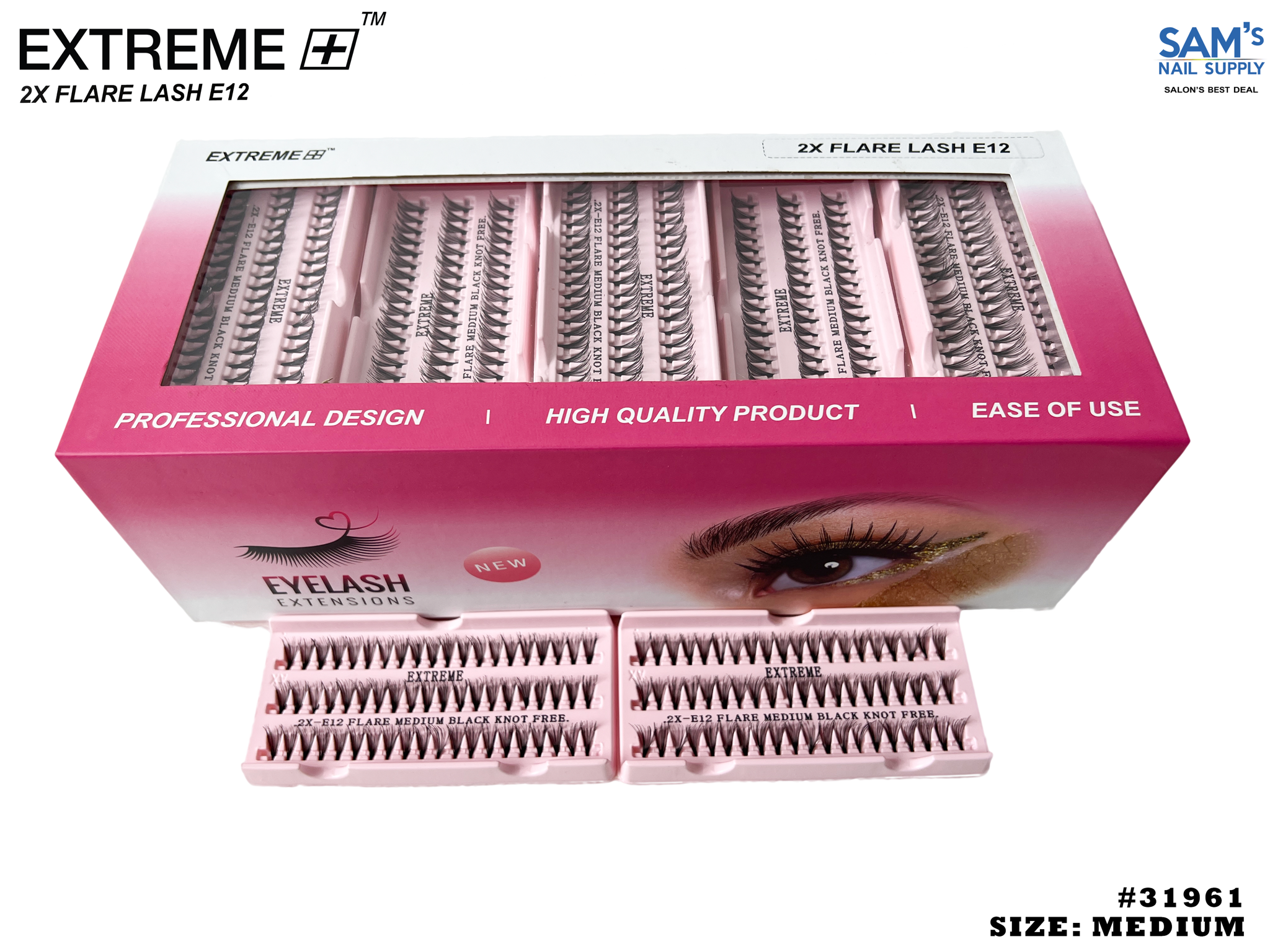 Extreme 2X Flare Lash E12 Medium - Box