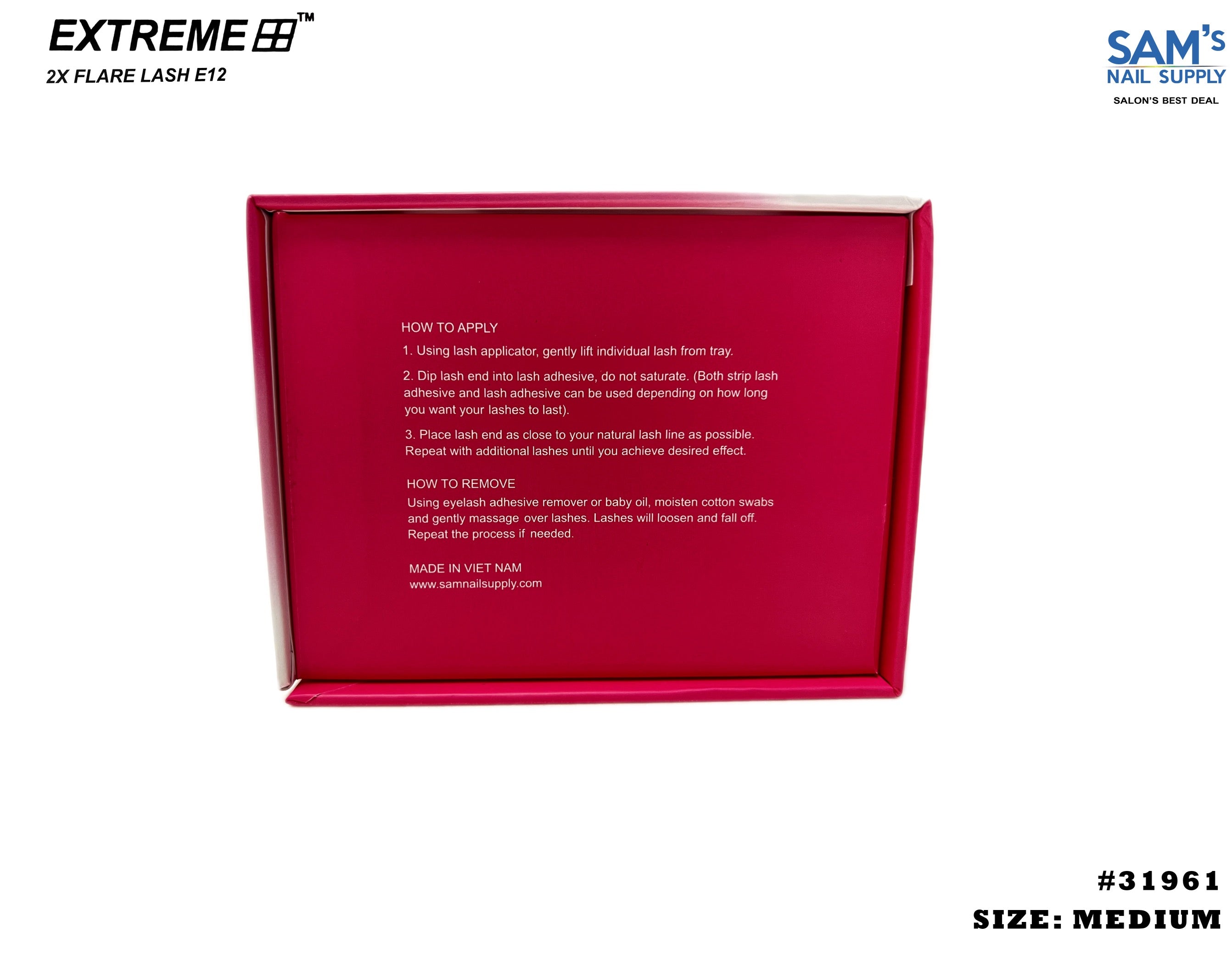 Extreme 2X Flare Lash E12 Medium - Box