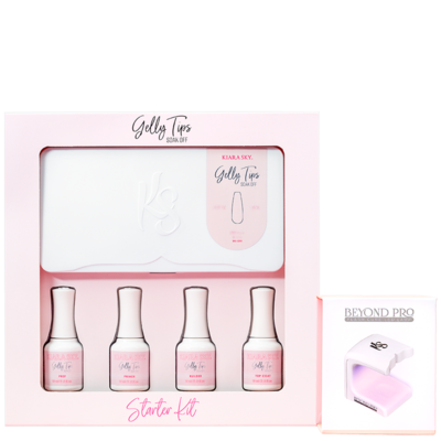 Kiara Sky GELLY TIPS STARTER KIT - Including Mini Flash Cure Led Lamp