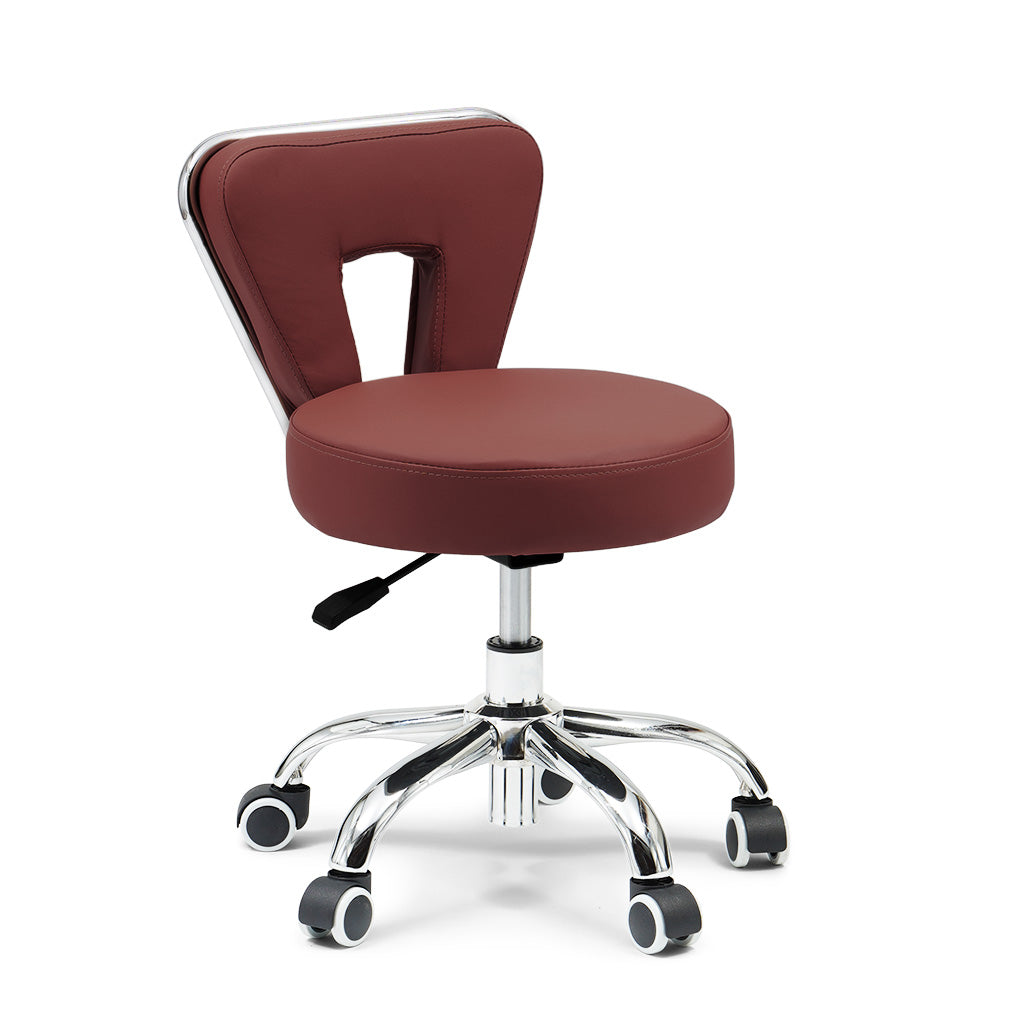 Pedicure Stool 12 - Burgundy