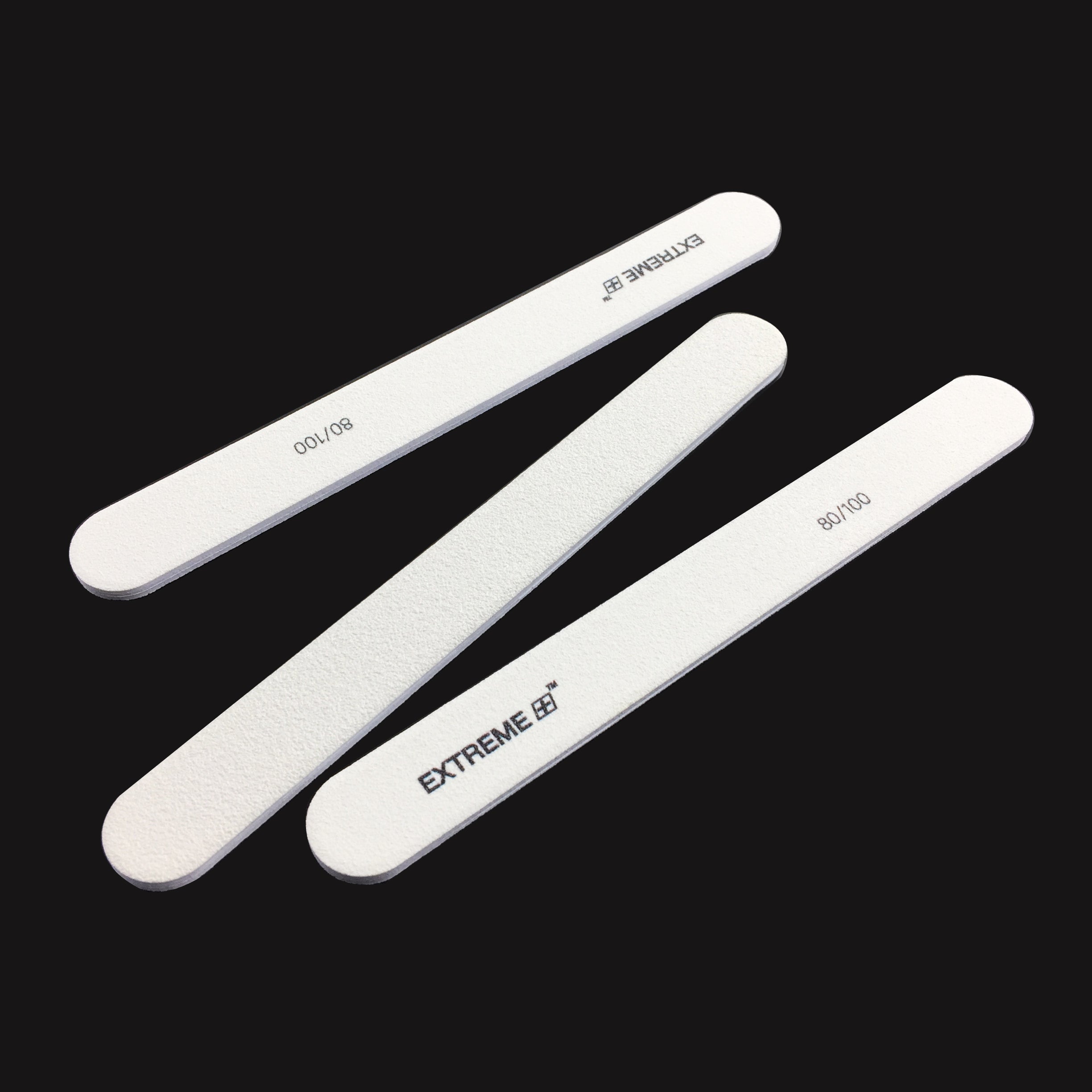 EXTREME+ Regular Nail File 80/100 White Grit