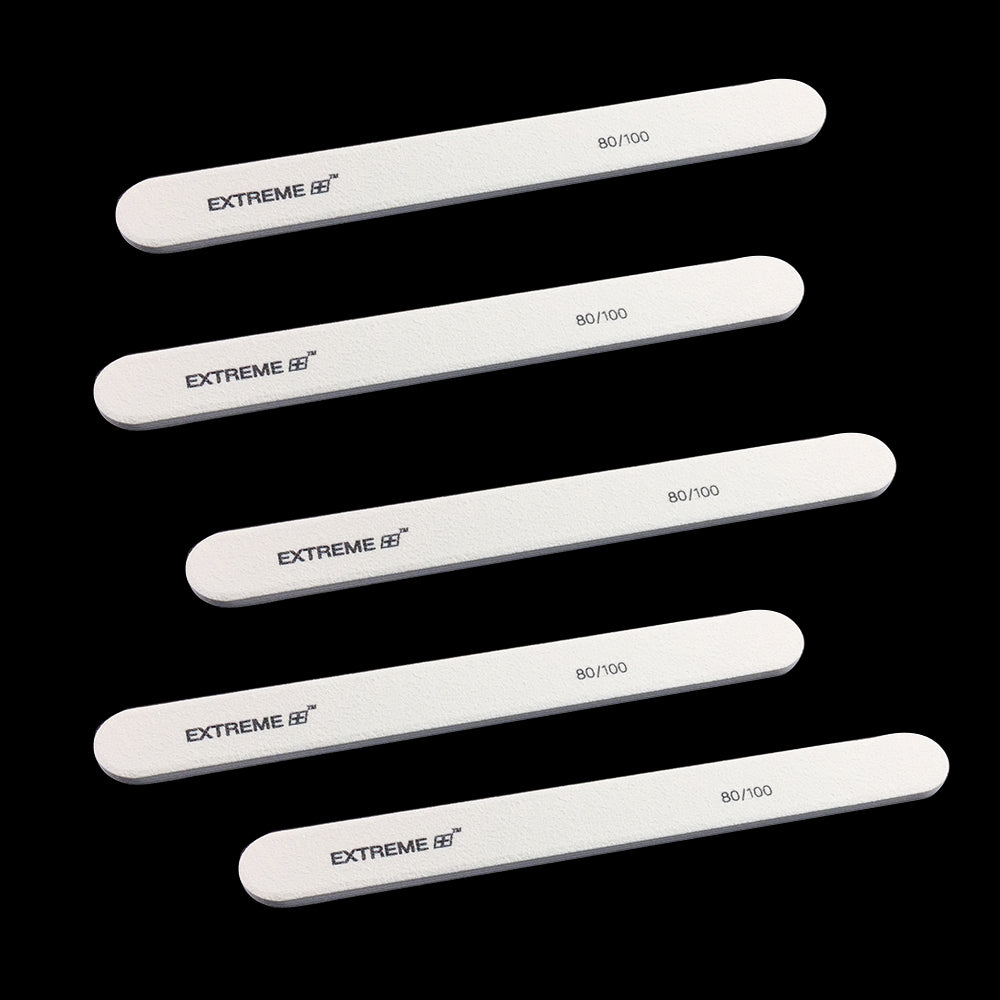 EXTREME+ Regular Nail File 80/100 White Grit