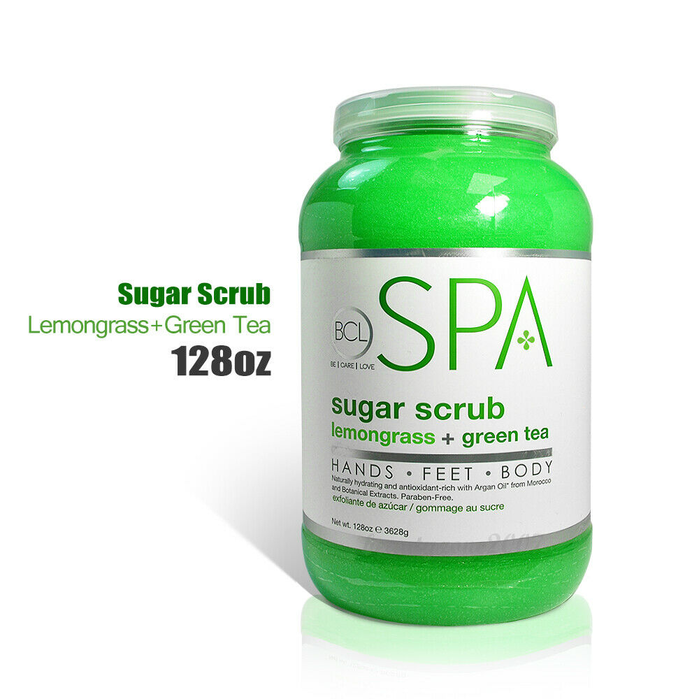 BCL Spa Sugar Scrub Lemongrass & Green Tea 128 oz