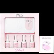 Kiara Sky GELLY TIPS STARTER KIT - COFFIN MEDIUM - Including Mini Flash Cure Led Lamp