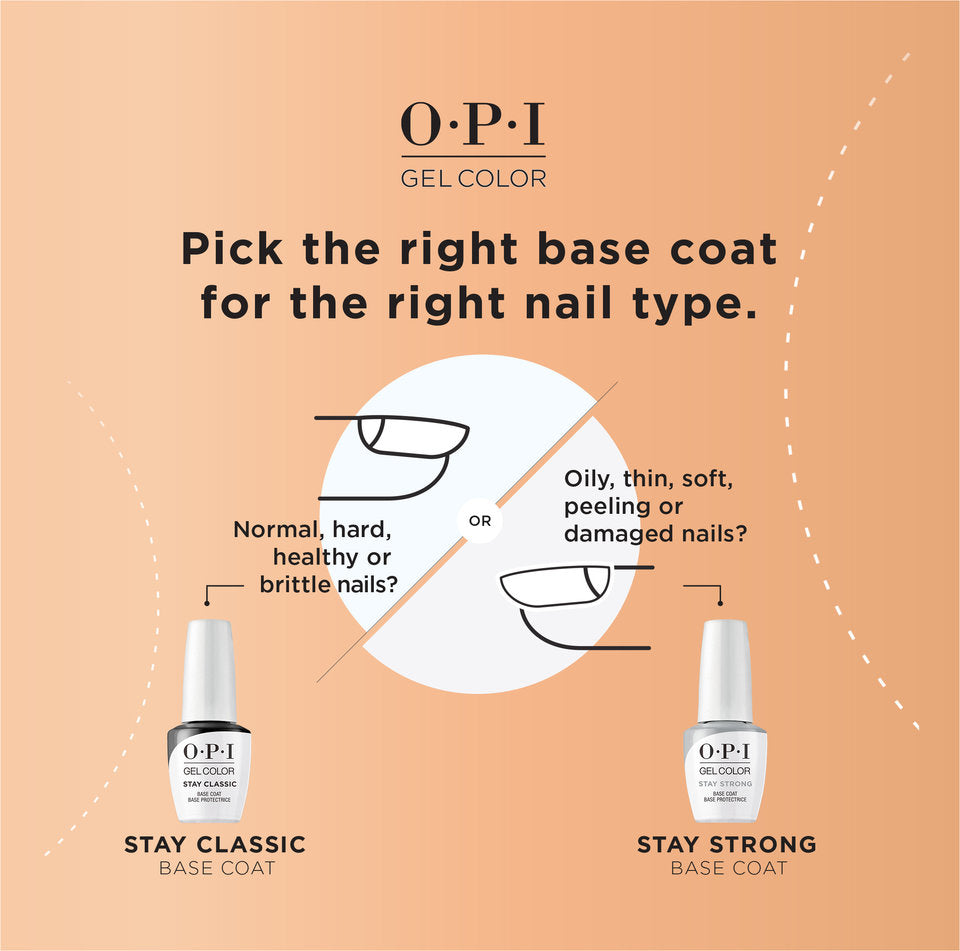 OPI GelColor Stay Classic Base Coat Gel #CG001