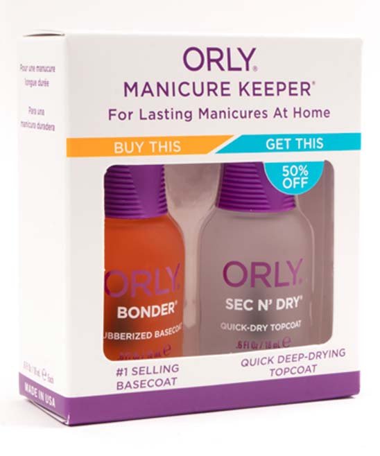 ORLY Manicure Keeper Duo Kit - ORLY Bonder & ORLY Sec N' Dry .6 fl oz